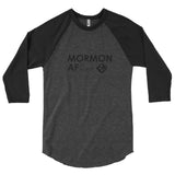 Men's Mormon AF "Fudge" 3/4 sleeve raglan shirt