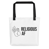 Religious AF Tote bag