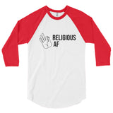 Men's Religious AF 3/4 sleeve raglan shirt