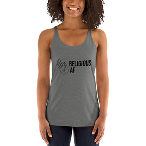 Women's Religious AF Racerback Tank